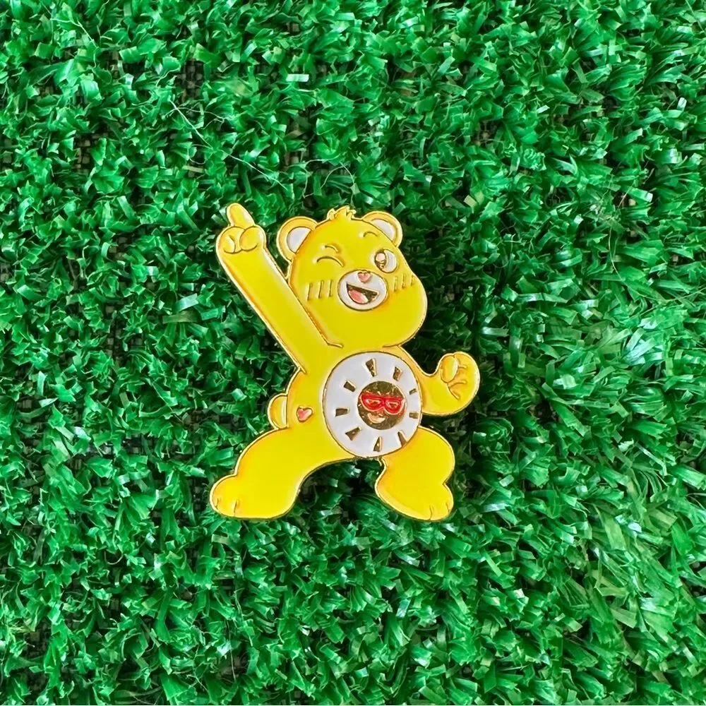 Sunshine Yellow Bear Enamel Pin/ Brooch